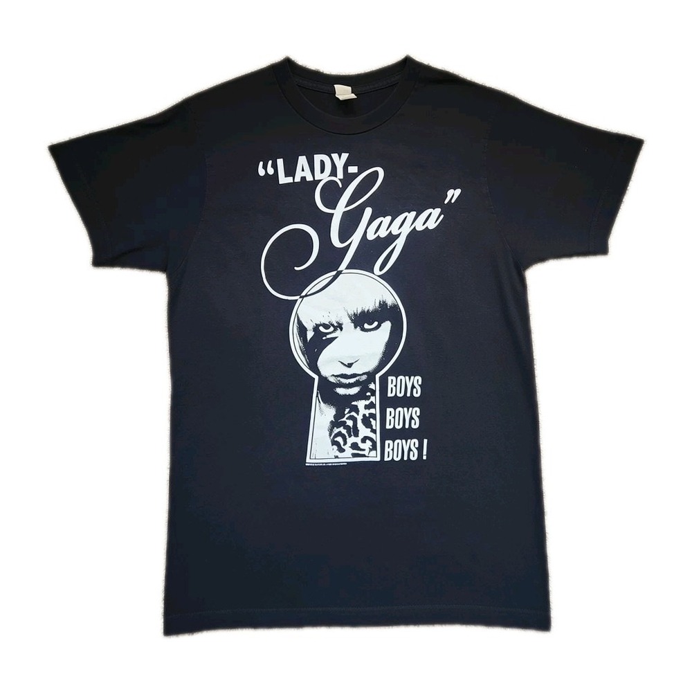 Lady Gaga - "Boys Boys Boys!" - 2009 Black Shirt Size S Tee‎
